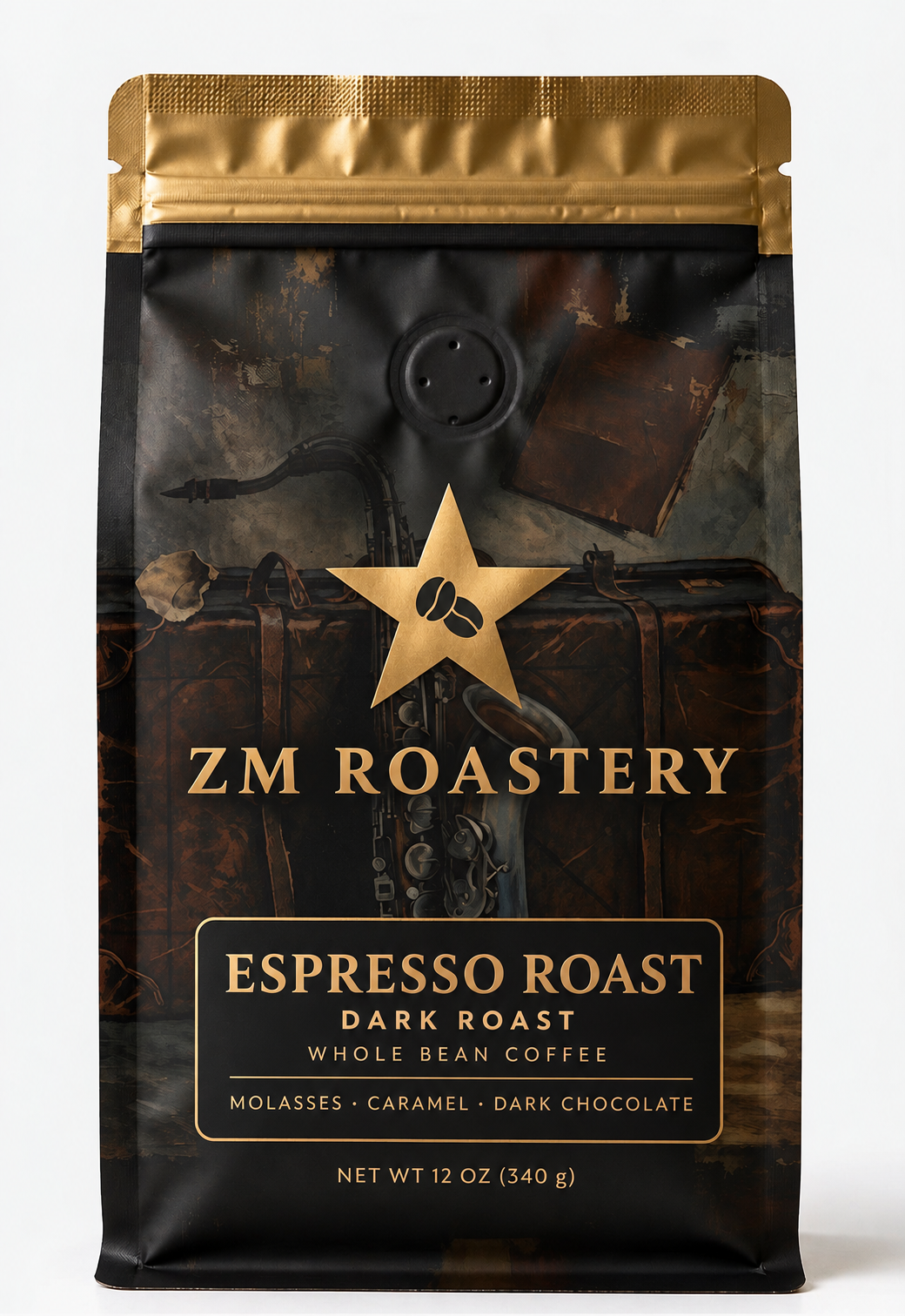 ZM ROASTERY Espresso Roast coffee bag